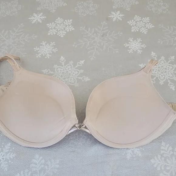La SENZA Hello Sugar Push Up Bra Double-Strap Underwire Plunge Bra Nude Sz 34C - Picture 6 of 12